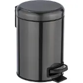 Wenko Leman afvalemmer 3 liter RVS zwart