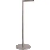 Wenko Toiletrolhouder 2-in-1 RVS mat - Reserverolhouder - Toiletpapier houder vrijstaand - WC Rolhouder staand