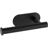 Wenko toiletrolhouder OREA zwart - RVS - 16 x 7 cm