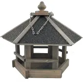 Garden Spirit Voederhuisje Hangend Voederhuis - Grijs Bituum Dak - - T - Vogelvoederhuisje voor Vogels