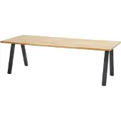 4SO Taste Ambassador diningtafel Teak Antracite 240 x 100 cm