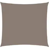 vidaXL Zonnescherm vierkant 4,5x4,5 m oxford stof taupe