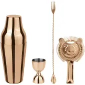 Paderno Cocktailset Parisian Mirror Copper (Set van 4)