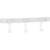 Dulaire Wandkapstok Wit Metaal 3 haken