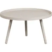 Woood Mesa Bijzettafel L - Hout - Antique Beige - 34x60x60