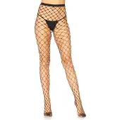 HANCA Faux pearl fence net tights