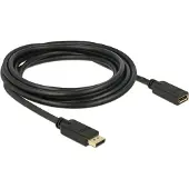 S-Impuls Premium DisplayPort verlengkabel - versie 1.2 (4K 60Hz) / zwart - 3 meter