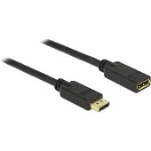 S-Impuls Premium DisplayPort verlengkabel - versie 1.2 (4K 60Hz) / zwart - 2 meter