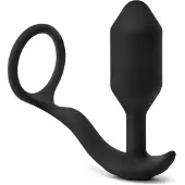 B-Vibe - Vibrating Snug & Tug - Vibrerende verzwaarde anaalplug met cockring