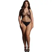 Le Désir - Teddy met kanten haltertop - Plus Size