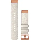 Garmin - Horloges - Bracelet Quickfit 20 Nylon Chiné crème voor Unisex van Nylon - Wit