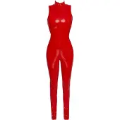 Black Level Vinyl Jumpsuit Rood XL