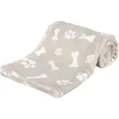 Trixie hondendeken kenny fleece bot / pootjes beige