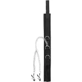 Ouch! Collar met Tepelklemmen - Zwart