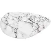 Present Time Dienblad Marble look - Wit - 29,5x26x1 cm