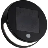 Paulmann LED solar-wandlamp Helena met sensor, zwart, Kunststof, Modern, solar buitenlamp