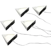 PRIOS Odia Spot 5 pcs. Steel - Arcchio , Odia, dimbare, Metallic, Woonkamer, Metaal, Modern