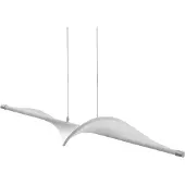 LUCANDE Hanglampe , Edano, dimbare, Wit, Woonkamer, Stof, Modern