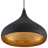 Arcchio Hanglampe , Lunus, dimbare, Zwart, Woonkamer, Metaal, Modern