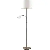 LINDBY - Jaileen Vloerlamp White/Nickel