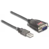 DeLOCK USB 2.0 Adapter [1x USB-A 2.0 stekker - 1x RS232-stekker] 61400 1 m