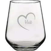 Pasabahce Gegraveerde Drinkglas 42,5cl Heit mei hert