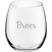 Royal Leerdam Gegraveerde Drinkglas 39cl Broer