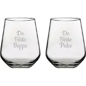 Pasabahce Gegraveerde Drinkglas 42,5cl De Bêste Pake-De Bêste Beppe