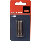 Bahco x2 bits t25 50mm 1/4" dr standard. | 59S/50T25-2P