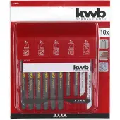 Kwb 617230 Decoupeerzaagbladenset Jigger 10-delig 1 stuk(s)
