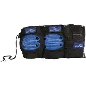 Street Rider Beschermset S - Blauw, 6dlg.