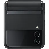 Samsung Galaxy Z Flip 4 Back Cover Leer Zwart