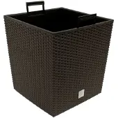Prosperplast Wicker Blumentopf Rato Low Umbra 32x32x33cm