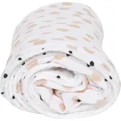 Motherhood Splashes Salmon Dubbellaags Hydrofiel 95 x 110 cm Wiegdeken 056 152