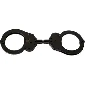 Mister B Cuff Double Lock with Hoop Black - Zwart