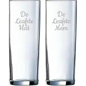 Arcoroc Gegraveerde longdrinkglas 31cl De Leafste Mem-De Leafste Heit