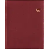 Brepols Concorde Lima weekagenda met uurindeling 2027 bordeaux (1 week per 2 pagina's) 6-talig