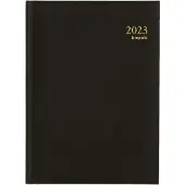 Brepols Minister Lima dagagenda met uurindeling 2027 zwart (1 dag per pagina) 6-talig