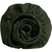 Yumeko Hoeslaken Katoen Satijn 90x200 Groen - Eco, Bio & Fairtrade