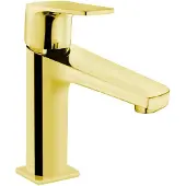 Sanexo Wastafelmengkraan Lambro Opbouw Rond Met Hendel Goud