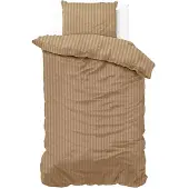 ZENsation Dekbedovertrek Dallas - taupe - Microvezel - eenpersoons - 140x220 + 60x70cm