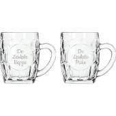 Libbey Gegraveerde Bierpul 55cl De Leukste Pake- De Leukste Beppe