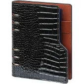 Kalpa 1116-61 Clipbook Personal 6 Ringband Agenda glans Croco Zwart 1 week per 2 paginas 2026-2027-2028