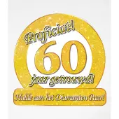 Paper Dreams Huldebord / deurbord - 60 jaar getrouwd