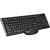 Qware Home Office muis en toetsenbord (Blackpool) Zwart