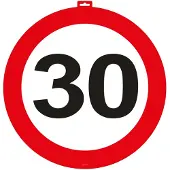 Folat Deurbord 30 jaar (rood en wit)
