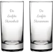 Fusion Gegraveerde longdrinkglas 28,5cl De Leafste Skoanheit-De Leafste Skoanmem