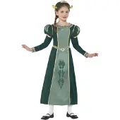Smiffys Shrek Fiona kostuum (groen, S 4/6 jaar)