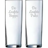 Arcoroc Gegraveerde longdrinkglas 31cl De Leafste Pake-De Leafste Beppe