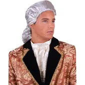 Espa Mooie witte barok pruik Amadeus Mozart